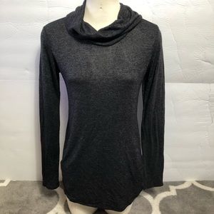 Maurices 24/7 Shirt Womens XS Gray Cowl Neck Pullover Pockets Lightweight